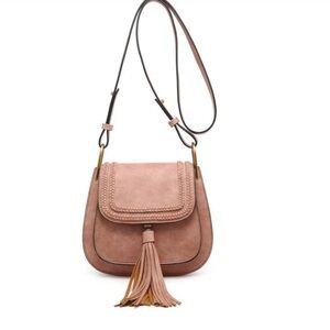 Franco Sarto tan tassel bag